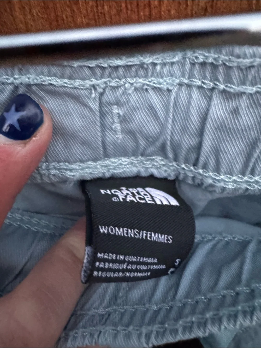 The North Face Light Blue Women's Drawstring Athletic Shorts